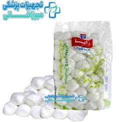تصویر پنبه توپکی سفید 100 عددی رایا پنبه توپکی سفید 100 عددی رایا