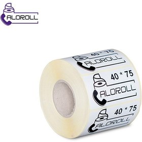 تصویر لیبل کاغذی تک ردیف 40x75 ا 40x75 Thermal Printer Paper Label 40x75 Thermal Printer Paper Label