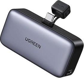 تصویر Ugreen Mini Power Bank برای iPhone با کانک تاشو داخلی کانکتور USB-C 5،000mAh 22.5W باتری بسته 2 پورت شارژر قابل حمل برای سری آیفون 16/15 ، آیپد ، سامسونگ گلکسی S25/S24 ، پیکسل 9 UGREEN Mini Power Bank for iPhone with Foldable Kickstand Built-in USB-C Connector 5,000mAh 22.5W Battery Pack 2 Ports Portable Charger for iPhone 16/15 Series, iPad, Samsung Galaxy S25/S24, Pixel 9