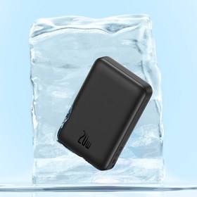 تصویر پاوربانک وایرلس مگنتی باسئوس مدل PPCX030001 ظرفیت ۱۰۰۰۰ میلی آمپر ساعت توان ۲۰ وات 