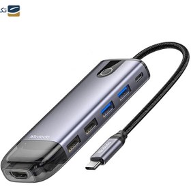 تصویر هاب USB-C مک دودو 10 پورت مدل HU-7420 Mcdodo HU-7420 Hub With 10 Port