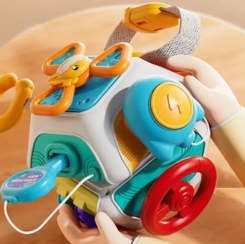 تصویر بیزی بال چند وجهی فضایی ۱۰ در ۱ برای خردسالان 