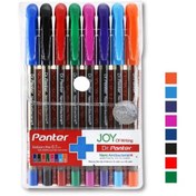 تصویر بسته 8 رنگ خودکار پنتر نوک 0.7mm نانو آنتی باکتریال 