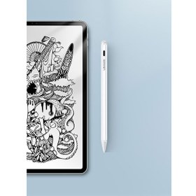 تصویر قلم لمسی شارژی اپل آیپد 2018 و جدیدتر یوسامز Usams US-ZB135 Active Touch Capacitive Stylus Pen iPad 