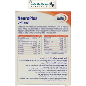 تصویر کپسول نورو پلاس یوروویتال 30 عدد/Eurho Vital Neuro Plus Capsules Eurho Vital Neuro Plus Capsules