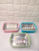 تصویر ظرف غذای استیل تک قسمتی 