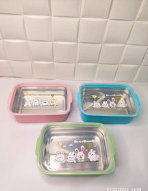 تصویر ظرف غذای استیل تک قسمتی 