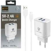 تصویر پک شارژر کامل میکرو یو اس بی برند لنیس مدل LCH-338 eu Complete micro USB charger pack of Lenyes brand LCH-338 eu