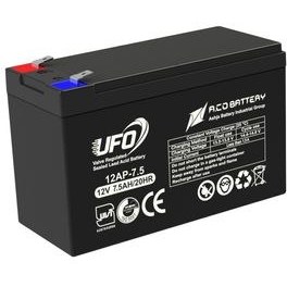 تصویر باتری یو پی اس 12 ولت 7.5 آمپر یوفو ا UFO VRLA 12V 7.5 AH Battery UFO VRLA 12V 7.5 AH Battery