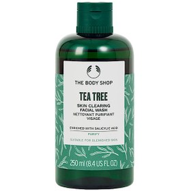 تصویر ژل شستشوی صورت بادی شاپ  ضد جوش تی تری 250 میل The Body shop Tea Tree Skin Clearing 250 ml