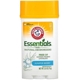 تصویر استیک ضد تعریق ژله ای آرم اند همر سری ESSENTIALS رایحه JUNIPER BERRY ARM & HAMMER ESSENTIALS JUNIPER BERRY DEODORANT