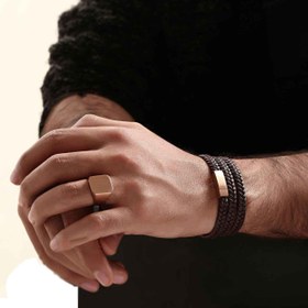 تصویر دستبند چرم استیل مردانه da60 ا Montblanc Bracelet in Men's Bracelets Montblanc Bracelet in Men's Bracelets
