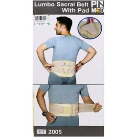 تصویر کمربند پد دار لامبو ساکرال مدل 2005 پین مد سایز ایکس لارج Pin Med Lumbo Sacral Belt With Pad Code 2005 XLarge