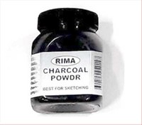 تصویر پودر زغال (ذغال) مشکی (سیاه) مخصوص طراحی 75 گرمی ریمانو 