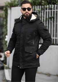 تصویر کاپشن مردانه DOXGER رنگ مشکی 