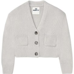 تصویر ژاکت بافت دخترانه - مناسب قد ‌158/164(12_14 سال) ا Knitted jacket for girls Knitted jacket for girls