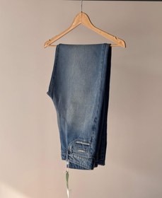 تصویر جین نیم بگ شُست کرم - ۳۲ 