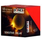 تصویر کاندوم بونکس مدل تاخيري ضد حساسيت بسته 12 عددی Bonex Sensitive Delay condoms