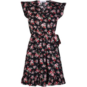 تصویر پیراهن گل سرخ 9599 مشکی 