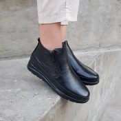تصویر نیم بوت چرم طبیعی زنانه 618 