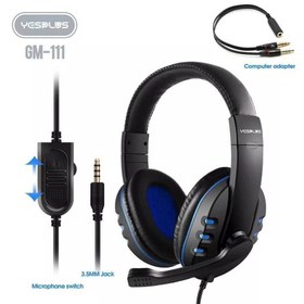 تصویر هدست گیمینگ مدل YesPlus GM-111 Gaming Headset model GM-111