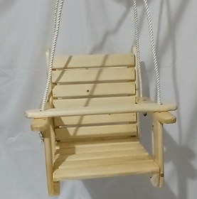 تصویر تاب چوبی کودک مدل دسته دار چوب روسی(خرید مستقیم از تولیدکننده) childrens wooden swing model with russian wooden handle