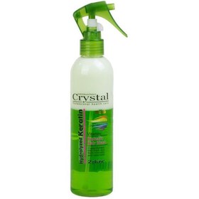 تصویر اسپری مو دو فاز کراتینه کریستال Crystal Hydrolyzed Keratin Hair Mask