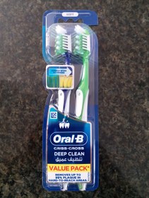 تصویر مسواک دوقلو (Oral-B) با برس نرم 