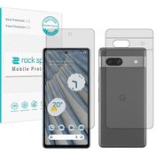 تصویر گلس گوشی گوگل Pixel 7a راک اسپیس مدل anti-shock به همراه محافظ پشت گوشی 