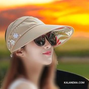 تصویر نقاب آفتابگیر صورت زنانه مدل تا شونده | ارسال رایگان 