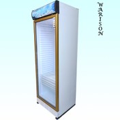 تصویر یخچال نوشیدنی 70 واریسون بدون استیکر سفارشی درب طلایی warison 70 beverage refrigerator without custom stickers, golden door