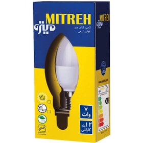 تصویر لامپ LED شمعی ۷ وات میتره - آفتابی MITRE