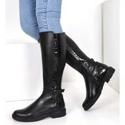 تصویر چکمه چرم زنانه کد633 