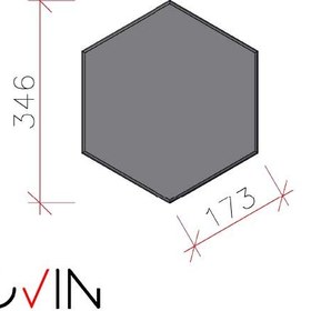 تصویر قالب وکیوم کفپوش شش ضلعی 30x30 