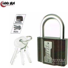 تصویر قفل اویز کاور دار سایز 63 میلیمتر توتال مدل TLK31631 TLK31631 Iron Padlock