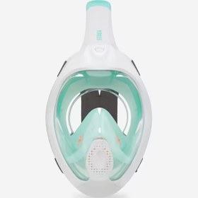 تصویر ماسک غواصی سوبا - دکتلون (سوبِآ) Subea Full Face Snorkel Easy Breath - Aquamarine Green 