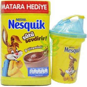 تصویر پک پودر شیر کاکائو 420 گرم با لیوان نسکوئیک – nesquick 