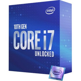 تصویر پردازنده مرکزی اینتل سری Comet Lake مدل Core i7-10700 ا Intel Comet Lake Core i7-10700 CPU Intel Comet Lake Core i7-10700 CPU