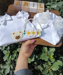 تصویر توربان نوزادی ۰ تا ۳ ماه و کلاه دورسر 