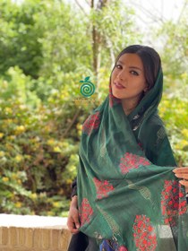 تصویر ست شال و کیف نارملا سبز 