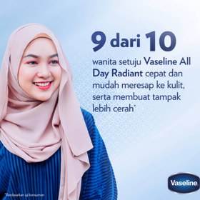 تصویر سرم بدن وازلین Vaseline سری Hijab مدل All Day Radiant حجم 180 میل 