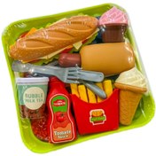 تصویر اسباب بازی ست سینی فست فود خارجی 