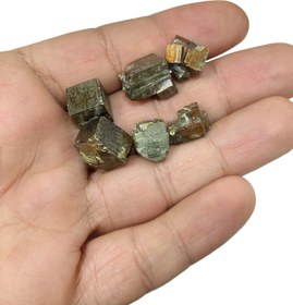 تصویر سنگ پیریت مکعبی معدنی (1عدد) 