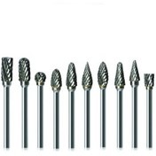 تصویر ست 10 عددی فرز فرم الماسه خشن مکسین MAXIN مدل 88049 