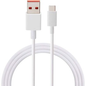 تصویر کابل شارژ شیاومی 120 وات توربو شارژ اصلی ( ثانیه شمار) 120w Xiaomi charging cable