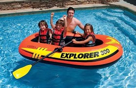 تصویر قایق بادی سه نفره اینتکس مدل Explorer 300 Intex Explorer 300 Inflatable Three Person Raft