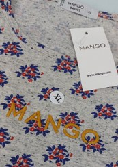 تصویر تیشرت نخی زنانه منگو طرح دار T-shirt Mango