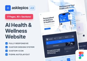 تصویر رابط کاربری وبسایت سلامت هوش مصنوعی اسکلپیوس | Asklepios AI Healthcare 