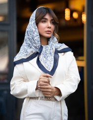 تصویر روسری نخ سیا اسکارف 