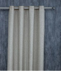 تصویر پرده آماده کتان تسلا در ابعاد 140*280 رنگ 